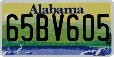 AL license plate 65BV605