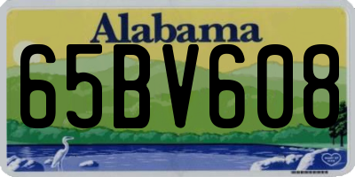 AL license plate 65BV608