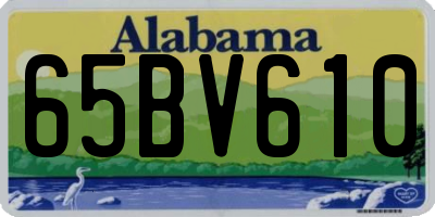 AL license plate 65BV610
