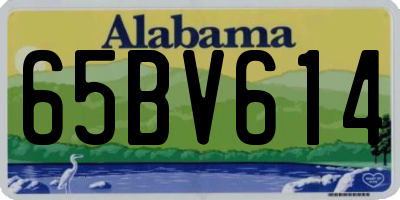 AL license plate 65BV614