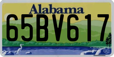 AL license plate 65BV617