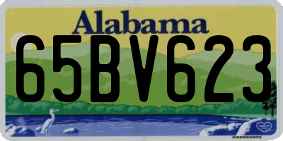 AL license plate 65BV623