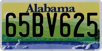AL license plate 65BV625