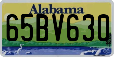 AL license plate 65BV630