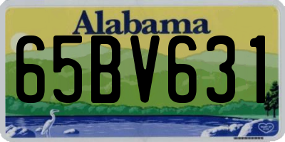 AL license plate 65BV631