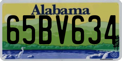 AL license plate 65BV634