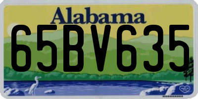 AL license plate 65BV635