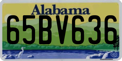 AL license plate 65BV636
