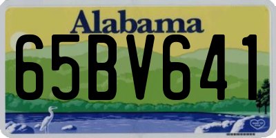 AL license plate 65BV641
