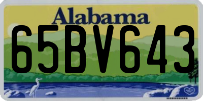 AL license plate 65BV643