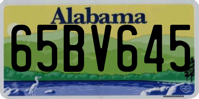 AL license plate 65BV645