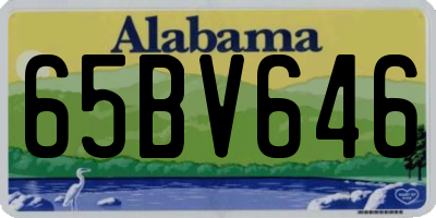 AL license plate 65BV646