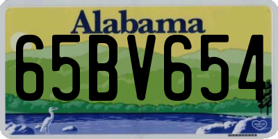 AL license plate 65BV654