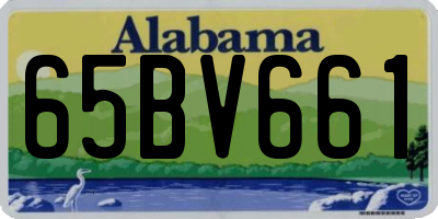 AL license plate 65BV661