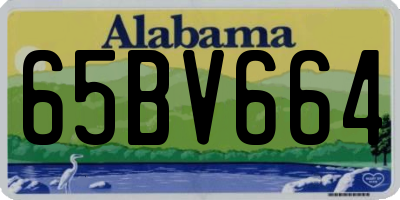 AL license plate 65BV664