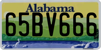 AL license plate 65BV666