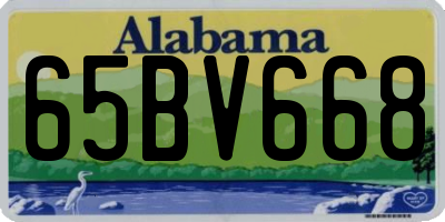 AL license plate 65BV668