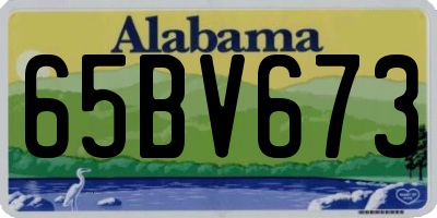 AL license plate 65BV673