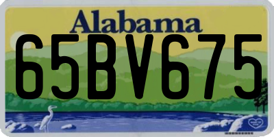 AL license plate 65BV675