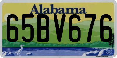 AL license plate 65BV676