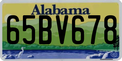 AL license plate 65BV678