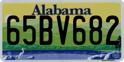 AL license plate 65BV682