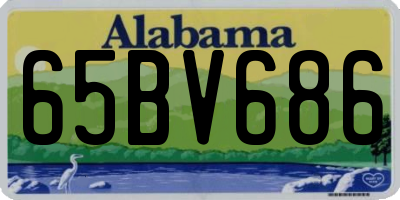 AL license plate 65BV686