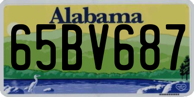 AL license plate 65BV687