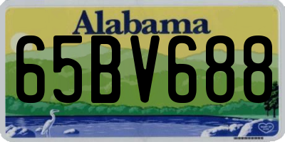AL license plate 65BV688