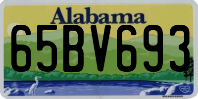 AL license plate 65BV693