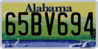 AL license plate 65BV694