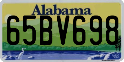 AL license plate 65BV698