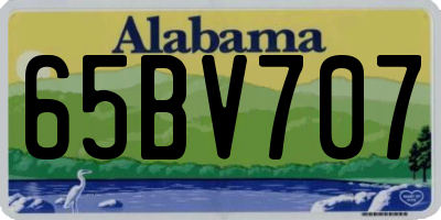AL license plate 65BV707