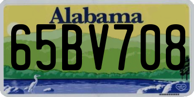 AL license plate 65BV708