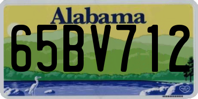 AL license plate 65BV712
