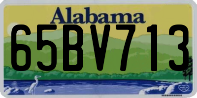 AL license plate 65BV713