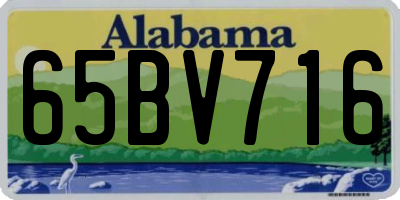 AL license plate 65BV716