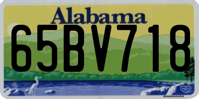 AL license plate 65BV718