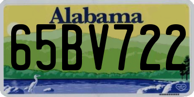AL license plate 65BV722