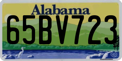 AL license plate 65BV723