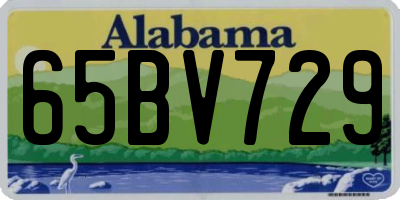 AL license plate 65BV729