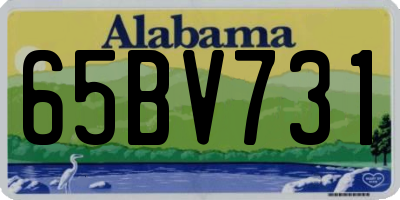 AL license plate 65BV731