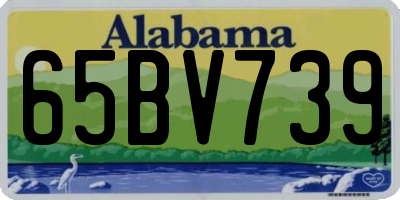 AL license plate 65BV739