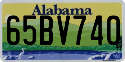 AL license plate 65BV740