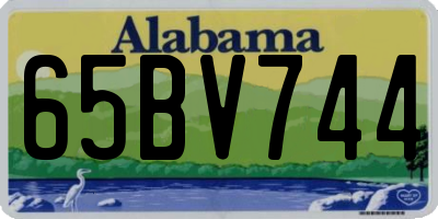 AL license plate 65BV744