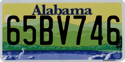 AL license plate 65BV746