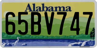 AL license plate 65BV747