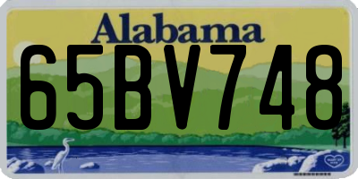 AL license plate 65BV748