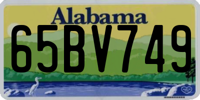 AL license plate 65BV749
