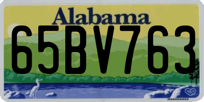 AL license plate 65BV763